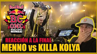 REACCIÓN - FINAL Redbull Bc One 2019 (Menno vs Killa Kolya) Español