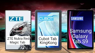 ZTE Nubia Red Magic Tab vs Cubot KingKong vs Samsung Galaxy Tab S9