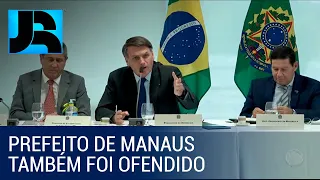 Na reunião ministerial, Bolsonaro ofende os governadores do Rio de Janeiro e de São Paulo