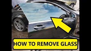 2007-2014 MERCEDES W216 CL63 CL550 HOW TO REMOVE DOOR GLASS