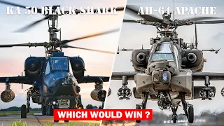 Who Will WIN? US AH-64 Apache VS RUSSIAN Ka-50 Black Shark Helicopter