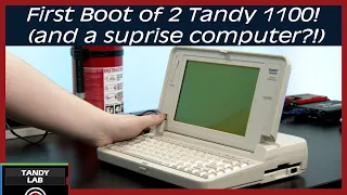 Tandy 1100 Series Laptops + Panasonic Business Partner 150 - First Boot