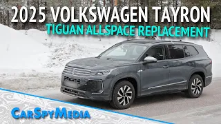 2025 Volkswagen Tayron 7-Seater SUV Prototype Spied Winter Testing As A Tiguan Allspace Replacement