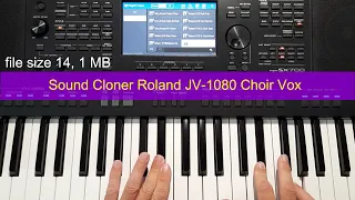 Voice expansion for PSR & Genos. Roland JV 1080 Choir Vox, is on a yamaha PSR SX700.