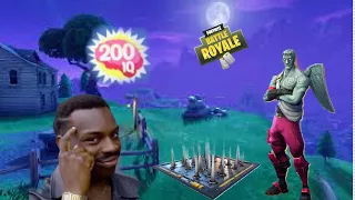 FORTNITE HIGHLIGHT: 200 IQ PLAY WITH SPIKE TRAP!!!