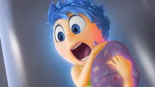 Joy and Bing Bong plunging into memory dump scene (Inside Out 2015)