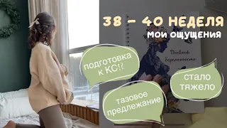 3 ТРИМЕСТР БЕРЕМЕННОСТИ: 38-40 неделя, тазовое предлежание, подготовка к КС, мои ощущения.