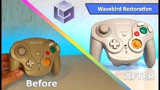 wavebird gamecube controller restoration retrobright nintnedo wireless retro gamepad fix