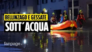 Bellinzago e Gessate sott'acqua in poche ore, decine di sfollati: "Non abbiamo più nulla"