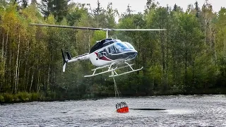 Bell 206 Long Ranger Helicopter with bambi bucket
