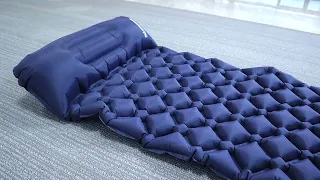 PACOONE Outdoor Camping Sleeping Pad Inflatable Mattress  Pillows Ultralight Air Mat Travel Hiking