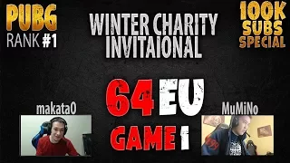 PUBG Rank 1 - Winter Charity Invitationals - EU Game 1 - All POV's - 100000 Subscribers Special