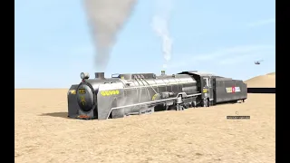 DEEP DESERT SANDS - GALAXY EXPRESS 999 GROUNDED! - HELICOPTER CHASED! - TRAINZ RAILROAD SIMULATOR