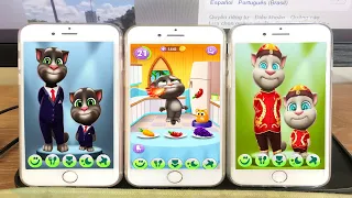 My Talking Tom 2 X3 Screen | Gameplay Great Makeover for Children