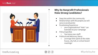 Webinar: Running for Office -- A Primer for Nonprofit Leaders