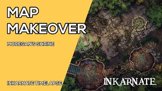 Map Makeover Moregan's Shrine | Inkarnate Timelapse