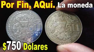 Vale $15 MIL, Moneda 50 pesos Coyolxauhqui