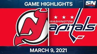 NHL Game Highlights | Devils vs. Capitals – Mar. 9, 2021