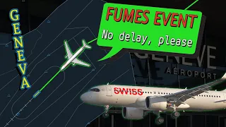 Swiss A320 | SMOKE ONBOARD | Oxygen Masks Donned at Geneva