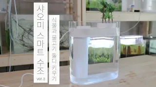 [SUB ENG JP] 샤오미 스마트 수조 ver2 | 가습기 | 아쿠아포닉스 | 수경재배 | Xiaomi Geometry Fish Tank with Humidifier | 물멍