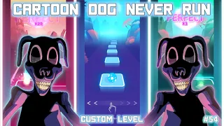 Cartoon Dog Never Run - Horror Skunx | Tiles Hop Custom Level | BeastSentry