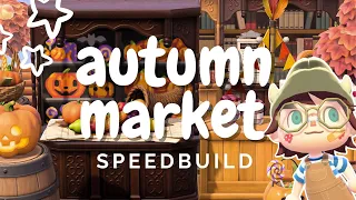 decorating the farmers market for FALL! 🌾 | speed decorating | acnh