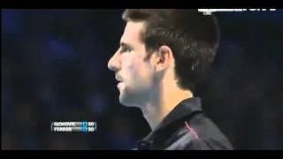 Barclays - ATP World Tour Finals 2011 | RR | Ferrer takes 1º set against Djokovic [Last game]