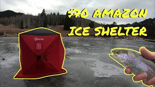 $70 Amazon Outsunny Ice Fishing Shelter Review!