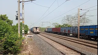 Indian Freight trains and Parcel Vans at full speed(south eastern railway)