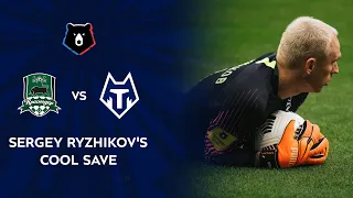 Sergey Ryzhikov's Cool Save in a game against FC Krasnodar | RPL 2020/21