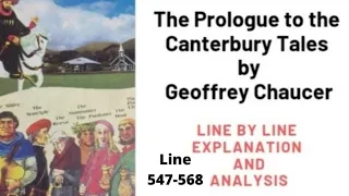 The Prologue to the Canterbury Tales by Geoffrey Chaucer | Miller | Line 547 to 568  Urdu Hindi