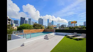 Luxury Miami Single Family House with Rooftop Pool and Home Theater blocks from Brickell LP: $1.85M