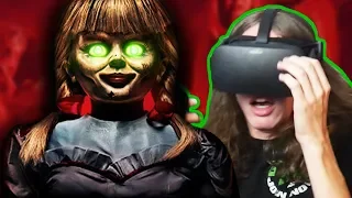 ANNABELLE IN VR... | Annabelle Comes Home: The Warren Artifact Room (360 VR horror)