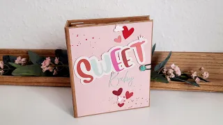 Minialbum basteln, Babyalbum basteln, mit Scrapbook Set von Simple stories