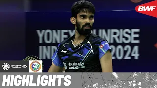 Kidambi Srikanth competes against Lee Cheuk Yiu in a gripping clash