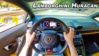 Lamborghini Huracan - Driving the Italian V10 to Cars and Coffee (POV Binaural Audio)