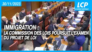 Immigration : la commission des Lois poursuit l’examen du projet de loi - 30/11/2023