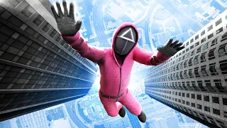 GTA 5 SQUID GAME Guard • Jumping From the Biggest Buildings