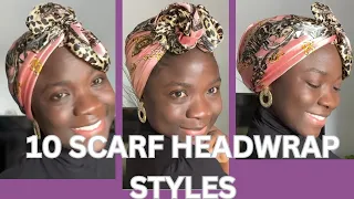 🔥HOW TO: Style Silk Scarf In Easy & Beautiful Way / Headscarf / Scarf 🔥