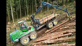 🌲*BIGGEST Deere* • John Deere 1910G • Biggest Forwarders • Action in forest • Aarman-Puit • Part-1🌲