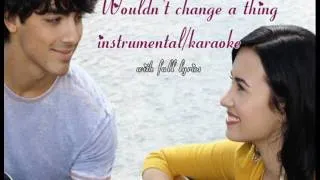 Camp Rock 2 - I wouldn't change a thing (karaoke/instrumental) w/lyrics