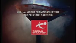 2007 World Snooker Championship - Ronnie O'Sullivan v Neil Robertson - Round 2
