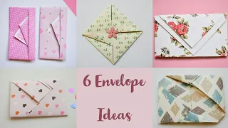 6 Easy Paper Envelopes for Secret Santa | Folding Letter into Envelopes | Gift Envelope  #envelope