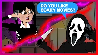 Scream vs Wednesday Addams (Parody Horror Animation)