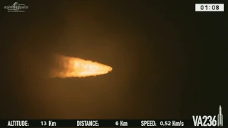 Lift-off of Arianespace’s Ariane 5 with SGDC and KOREASAT 7
