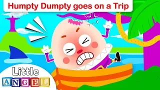 Humpty Dumpty (Special Interactive Version) | Little Angel Nursery Rhymes and Kids Songs