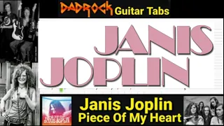 Piece Of My Heart - Janis Joplin - Guitar + Bass TABS Lesson