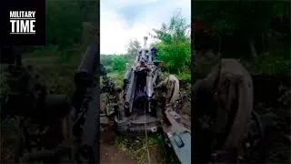 🔴Close-up view 155mm US supplied M777 howitzer #shorts #war #warleaks #ukraine #military