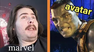 bad guys in marvel movies vs. in avatar movies