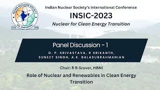 INSIC-2023 |  Role of Nuclear and Renewables in Clean Energy Transition.